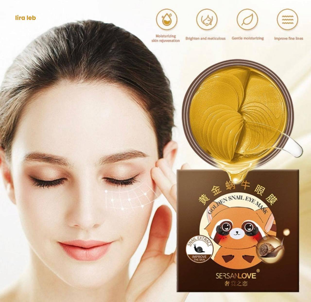 Collagen pink Korean Under Eye Patch Vitamin E