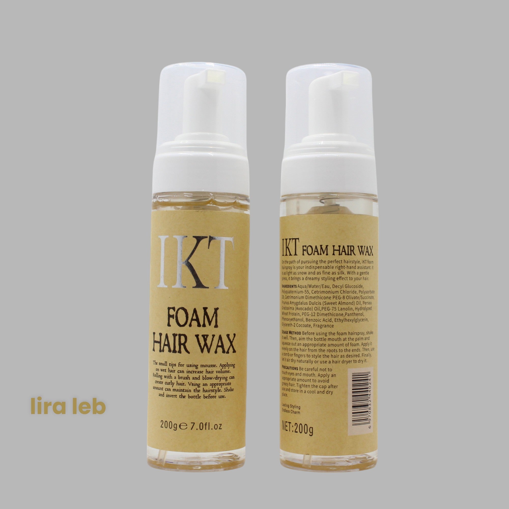 IKT Foam Hair Wax Edge Control Dynamic Hairstyle 258ml﻿