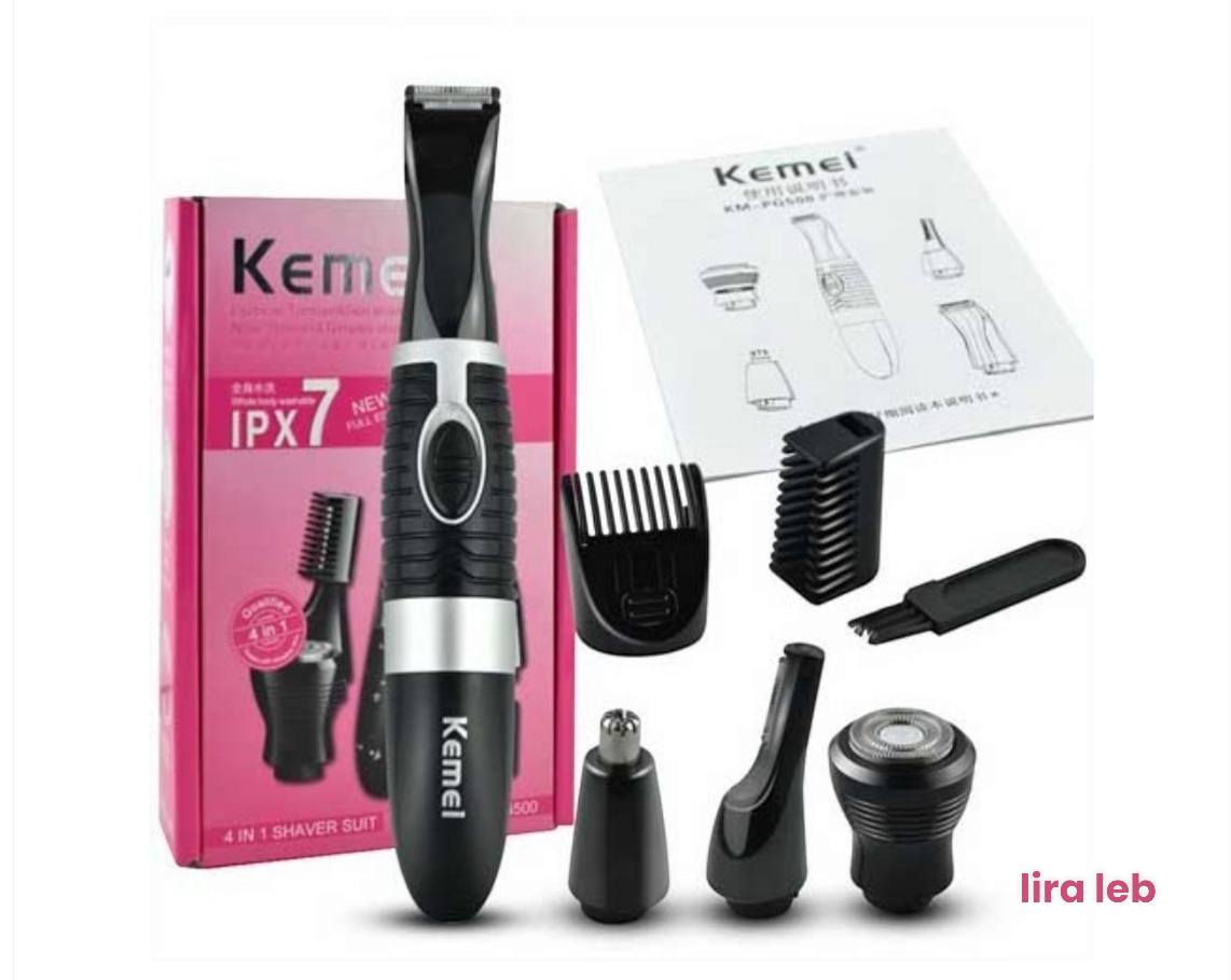 Kemei KMPG500 4in1 Men and Women Hair Eyebrow Trimmer