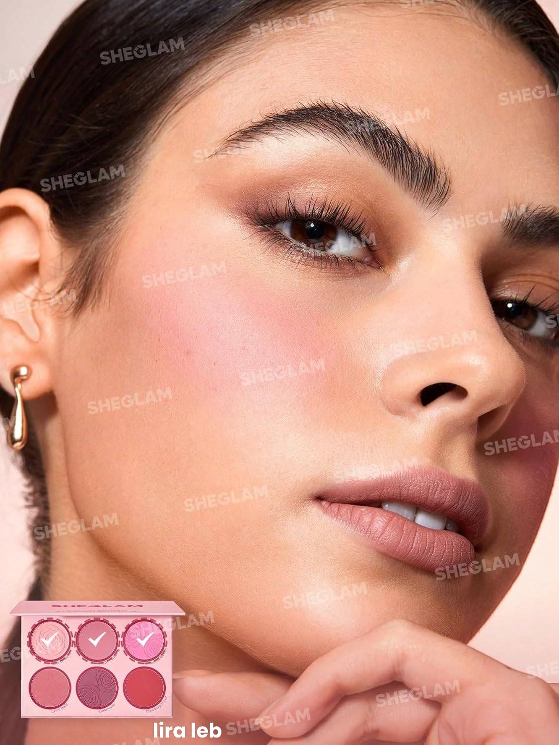 SHEGLAM Floral Flush Blush Palette 6Color Pressed Powder