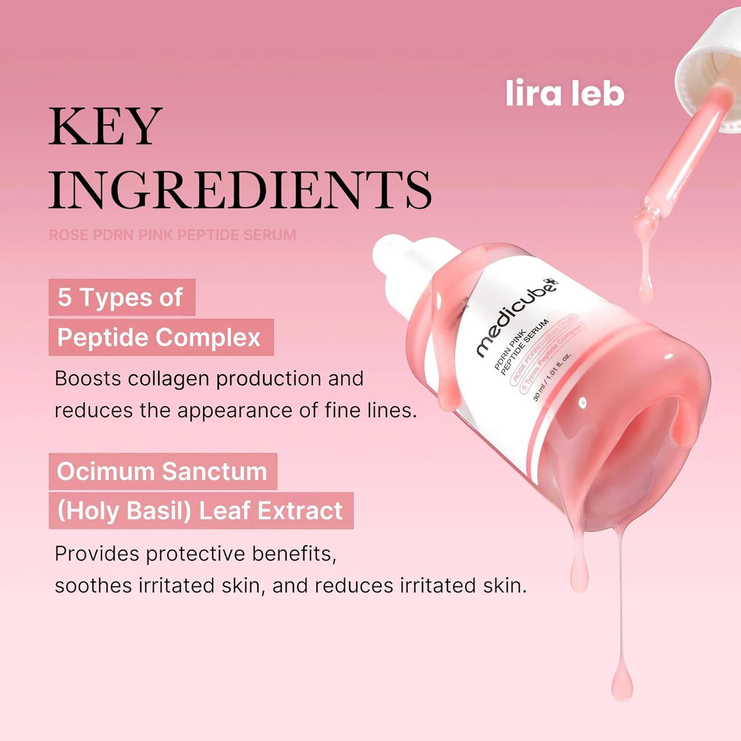 Medicube Pink Serum Niacinamide Hydrating And Moisturizing