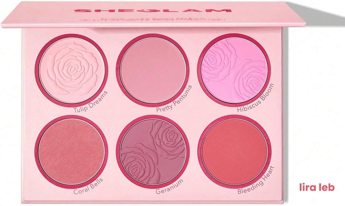 SHEGLAM Floral Flush Blush Palette 6Color Pressed Powder