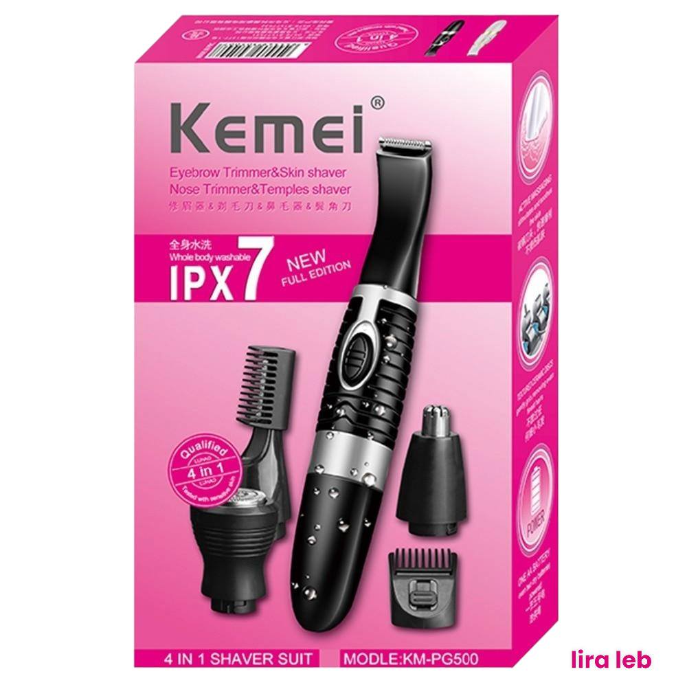 Kemei KMPG500 4in1 Men and Women Hair Eyebrow Trimmer