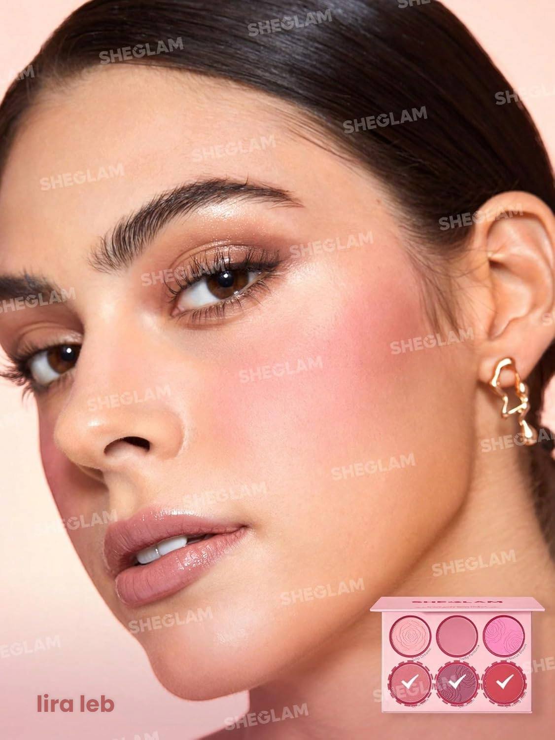 SHEGLAM Floral Flush Blush Palette 6Color Pressed Powder