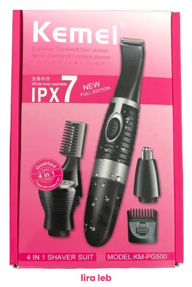 Kemei KMPG500 4in1 Men and Women Hair Eyebrow Trimmer