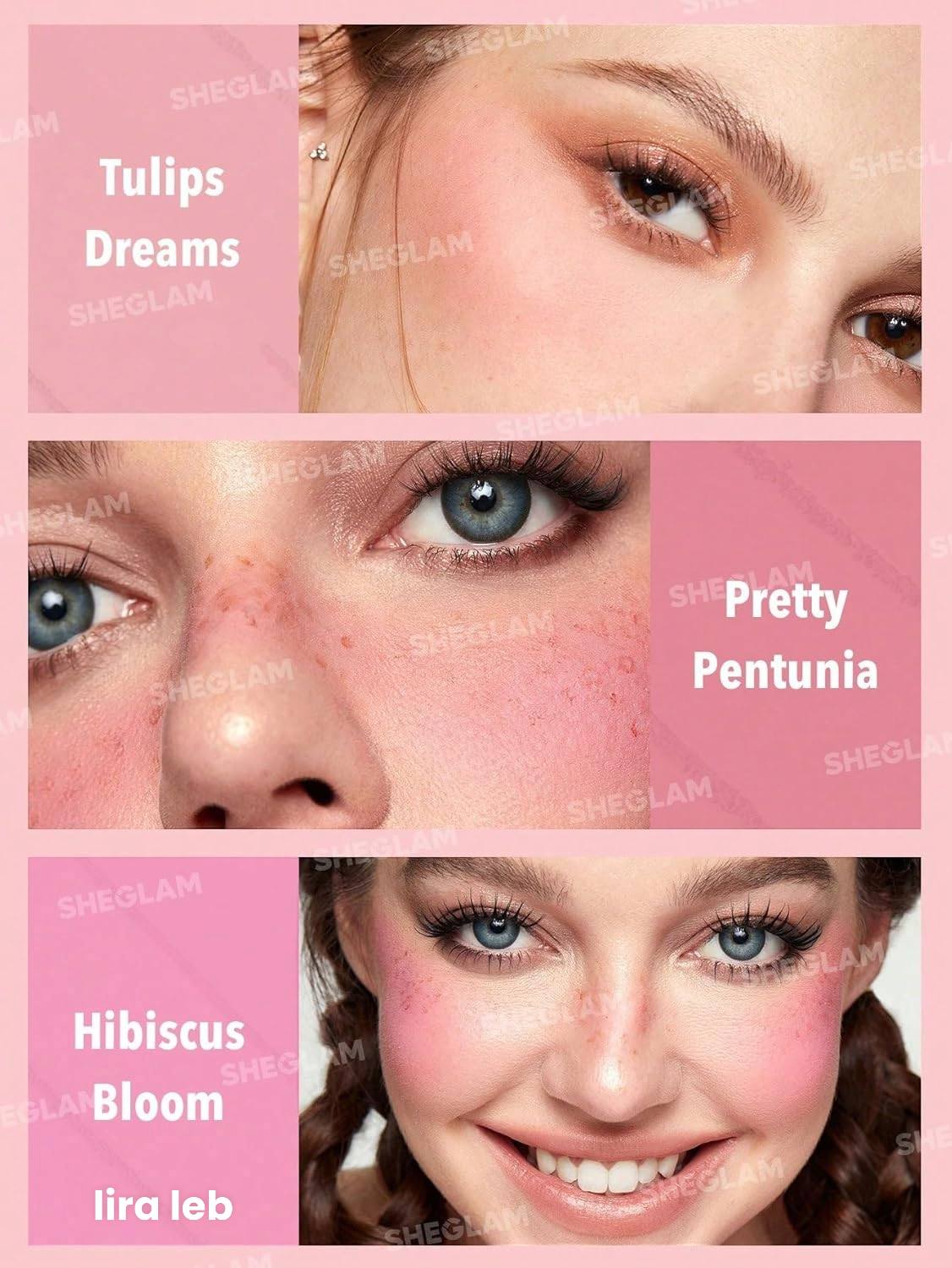 SHEGLAM Floral Flush Blush Palette 6Color Pressed Powder