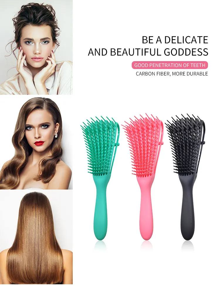 Detangling Hair Care Brush Head Massage Comb