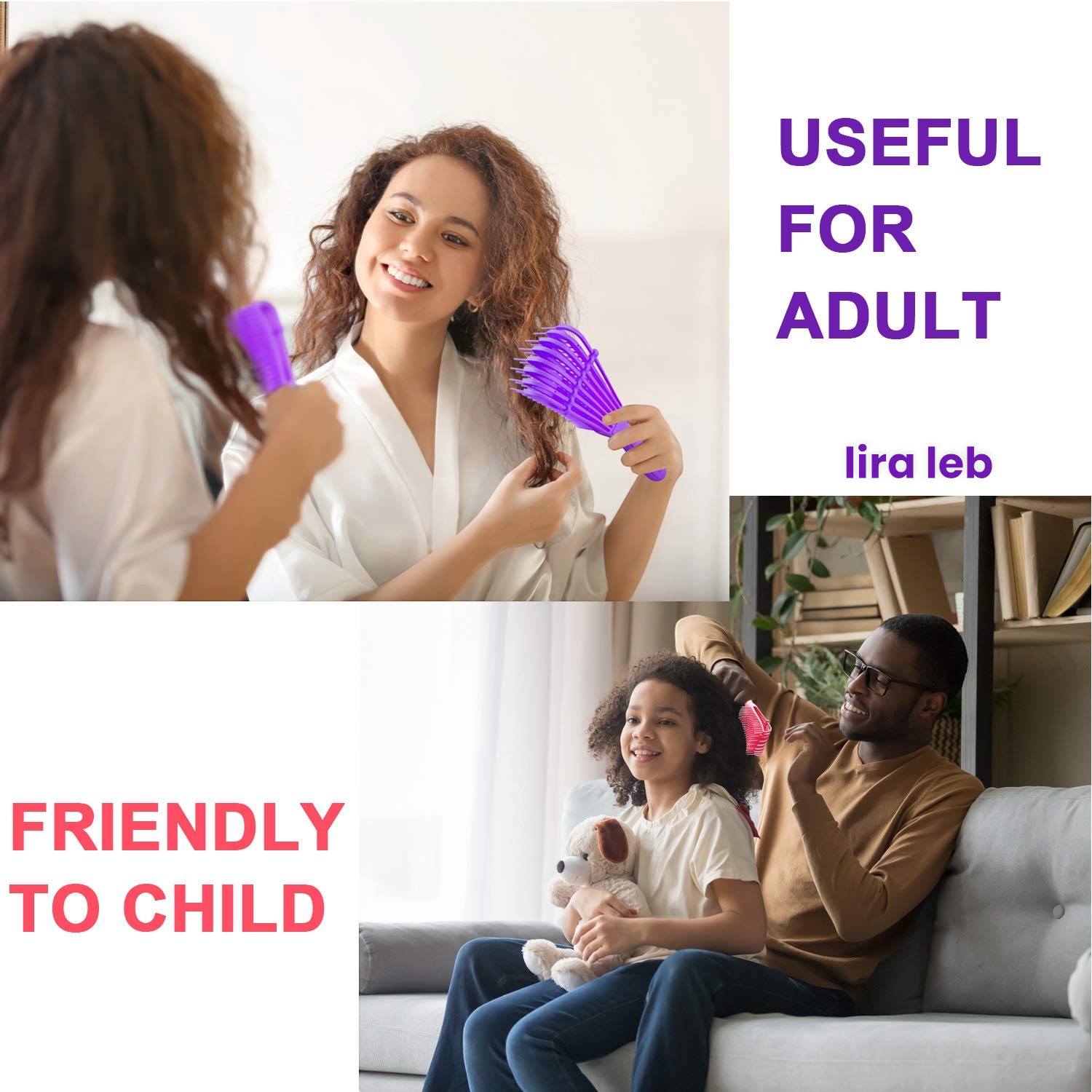 Detangling Hair Care Brush Head Massage Comb