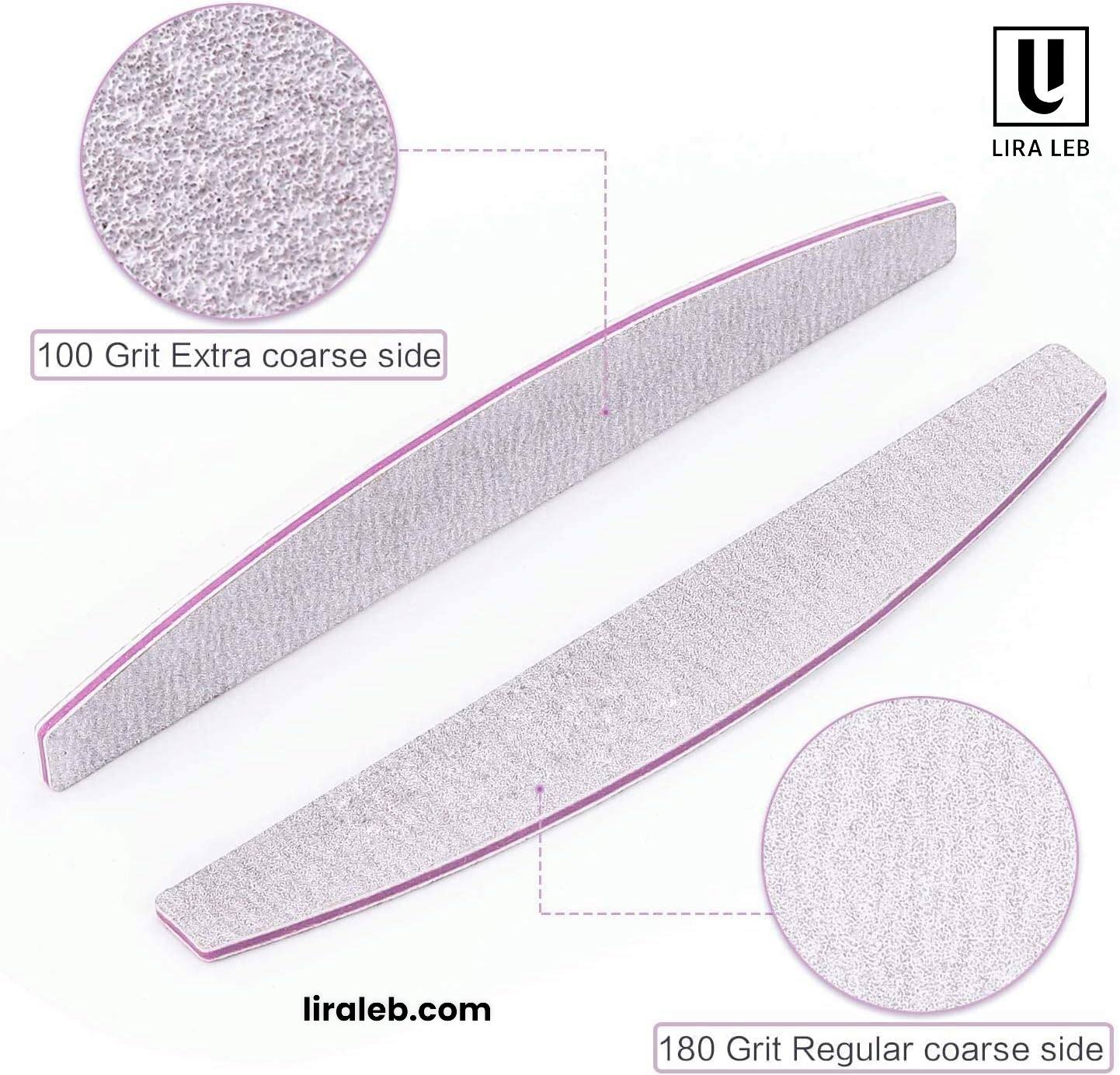 Professional 100/180 Grit Straight Nail File &nbsp;Ideal