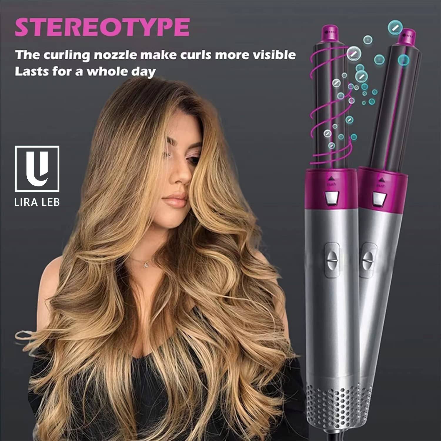 Hot Air Brush 5in1 Multifunctional Hair Dryer Volumizer Hair Straightener