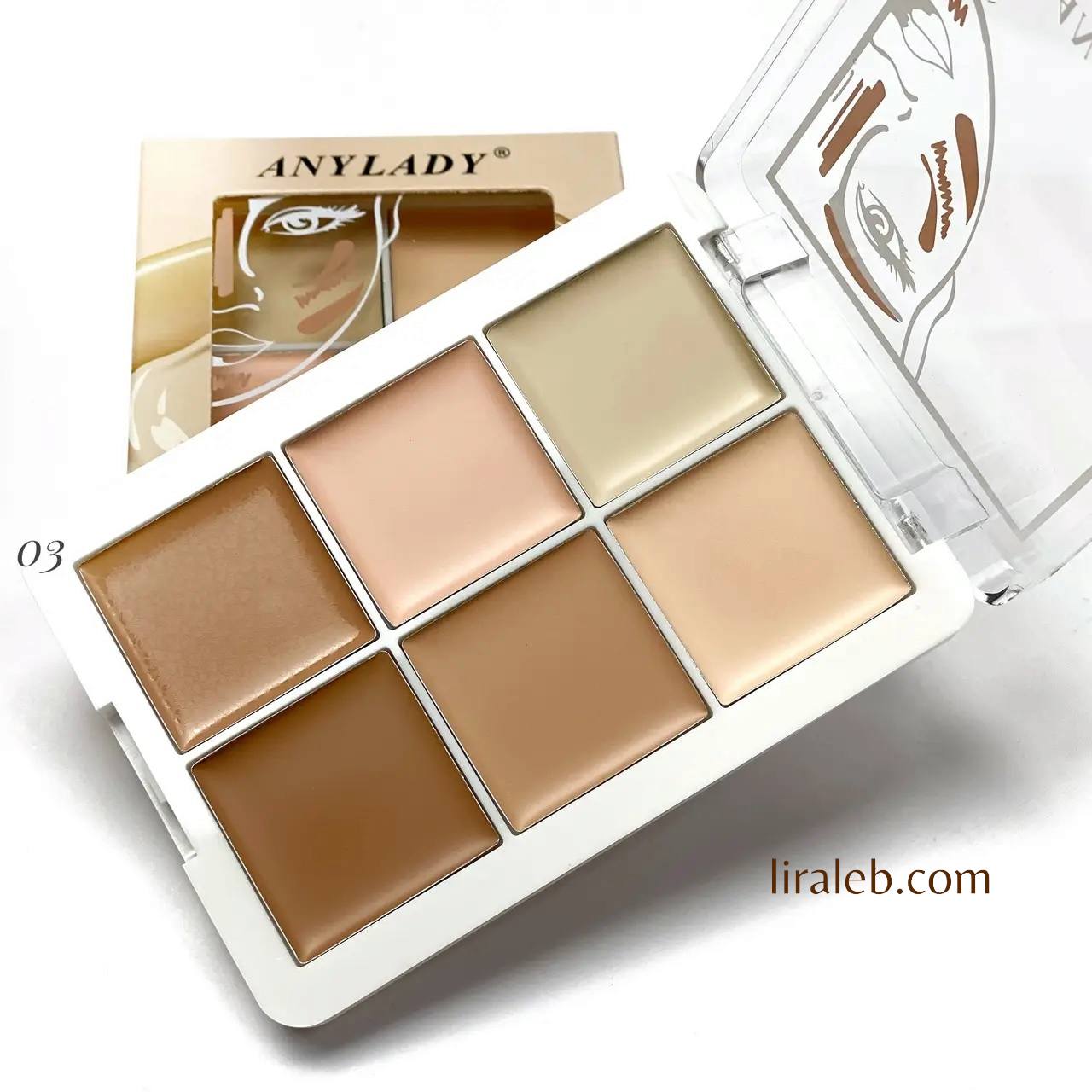 ANYLADY CONTOUR 6IN1 Concealer Full Coverage Contour