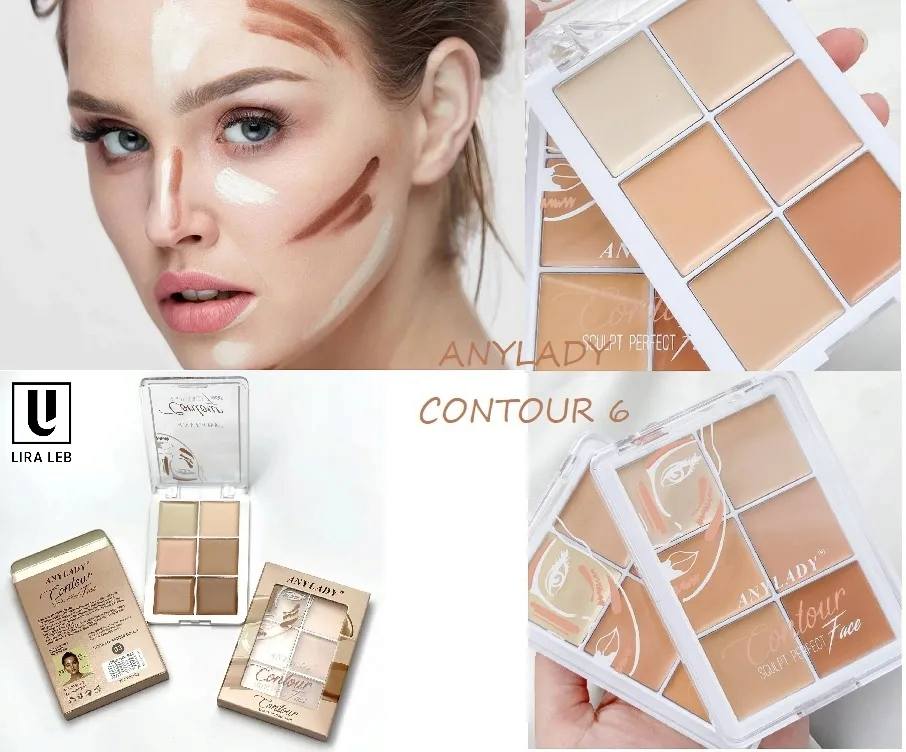 ANYLADY CONTOUR 6IN1 Concealer Full Coverage Contour