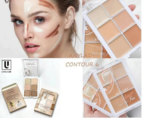 ANYLADY CONTOUR 6IN1 Concealer Full Coverage Contour