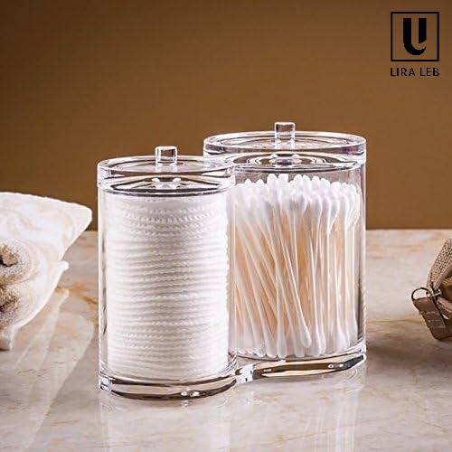 Cotton Swab Box Holders, 2in1 Q tip Holders and Acrylic Cotton Container