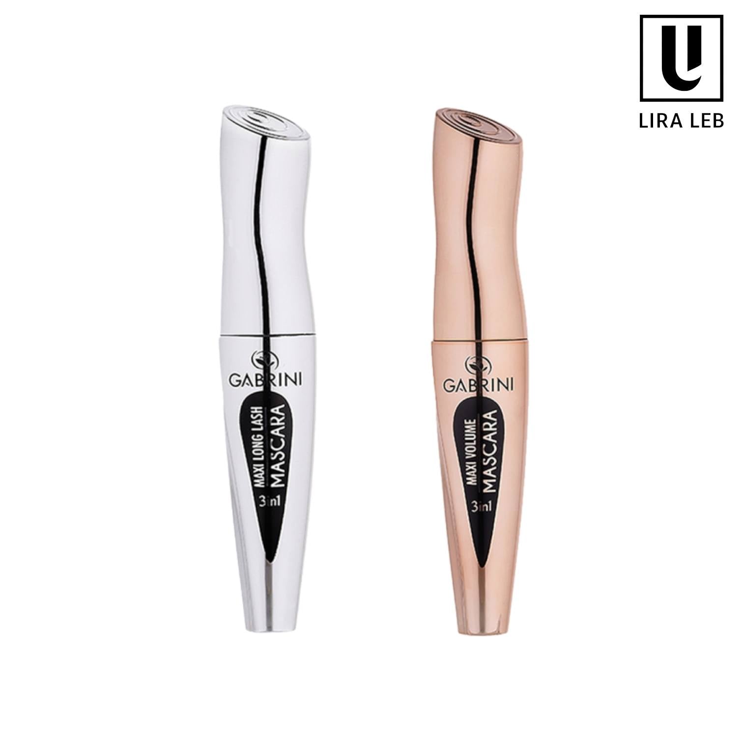 Gabrini 3in1 Maxi Long Lash Mascara and Maxi Volume Mascara