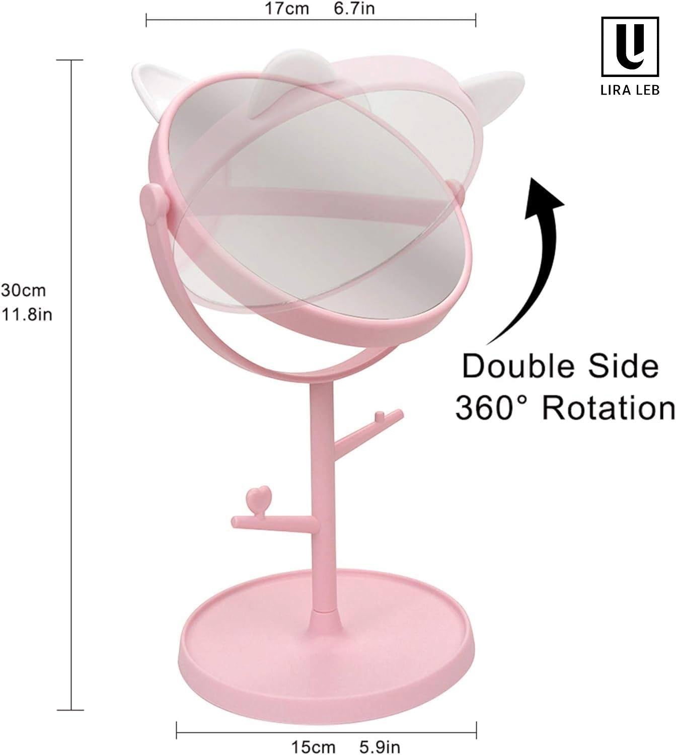 Makeup Mirror, Fashionable Cute Desktop Makeup Mirror