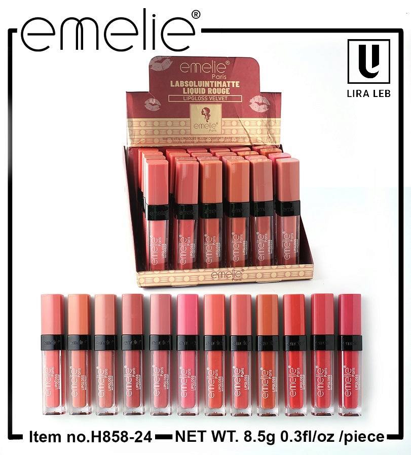 emelie Paris LIQUID ROUGE LABSOL UINTIMATTE LIPGLOSS VELVET