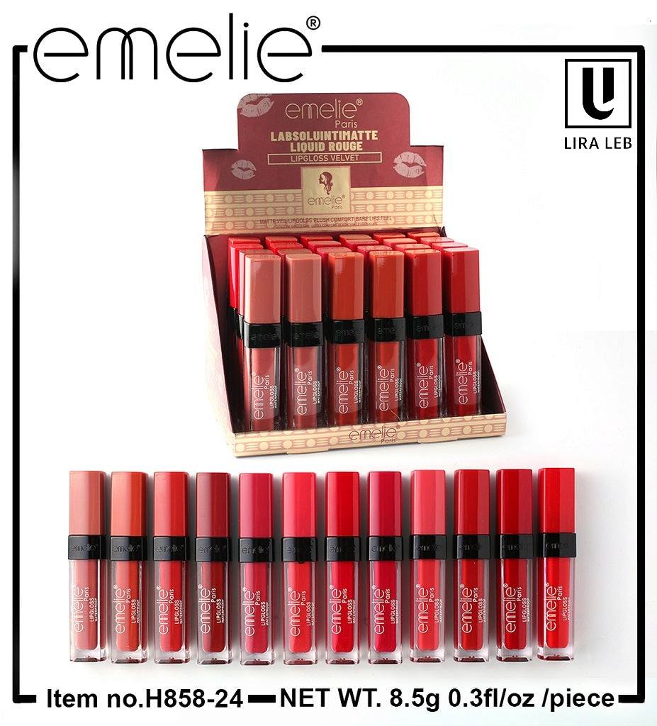 emelie Paris LIQUID ROUGE LABSOL UINTIMATTE LIPGLOSS VELVET