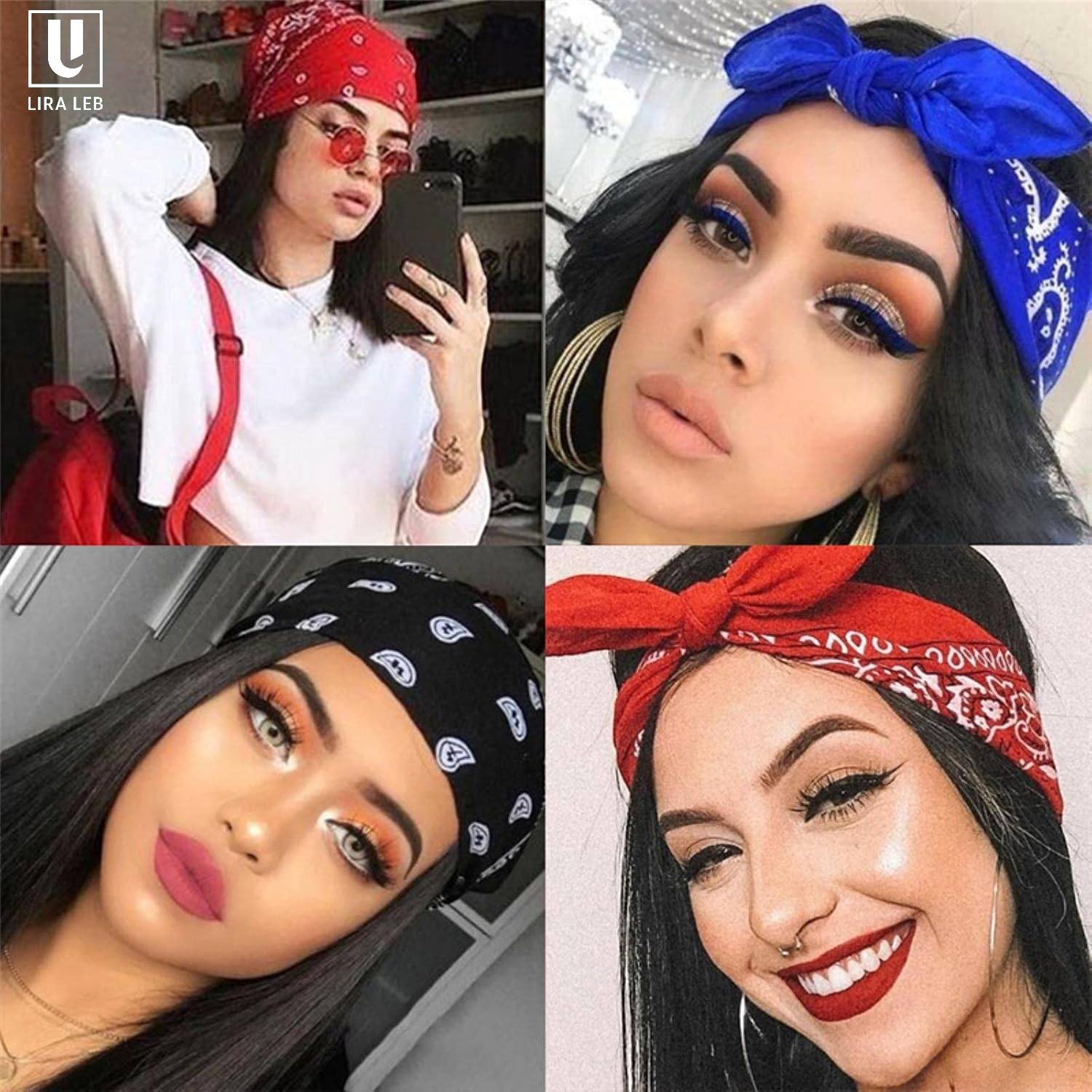 Women Hair Scarf Multi function Bandana