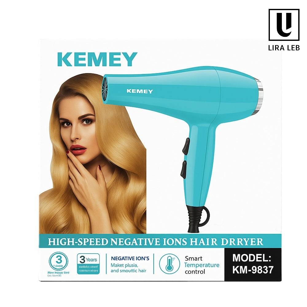 KEMEY HIGH SPEED NEGATIVE IONS HAIR DRYER
