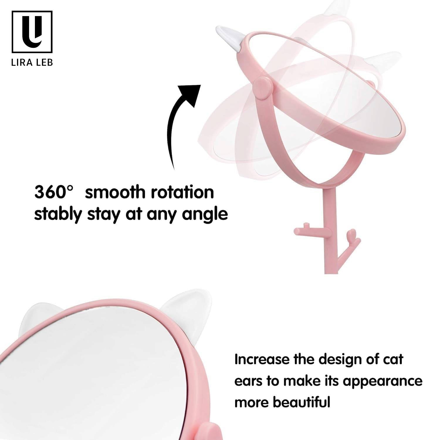 Makeup Mirror, Fashionable Cute Desktop Makeup Mirror