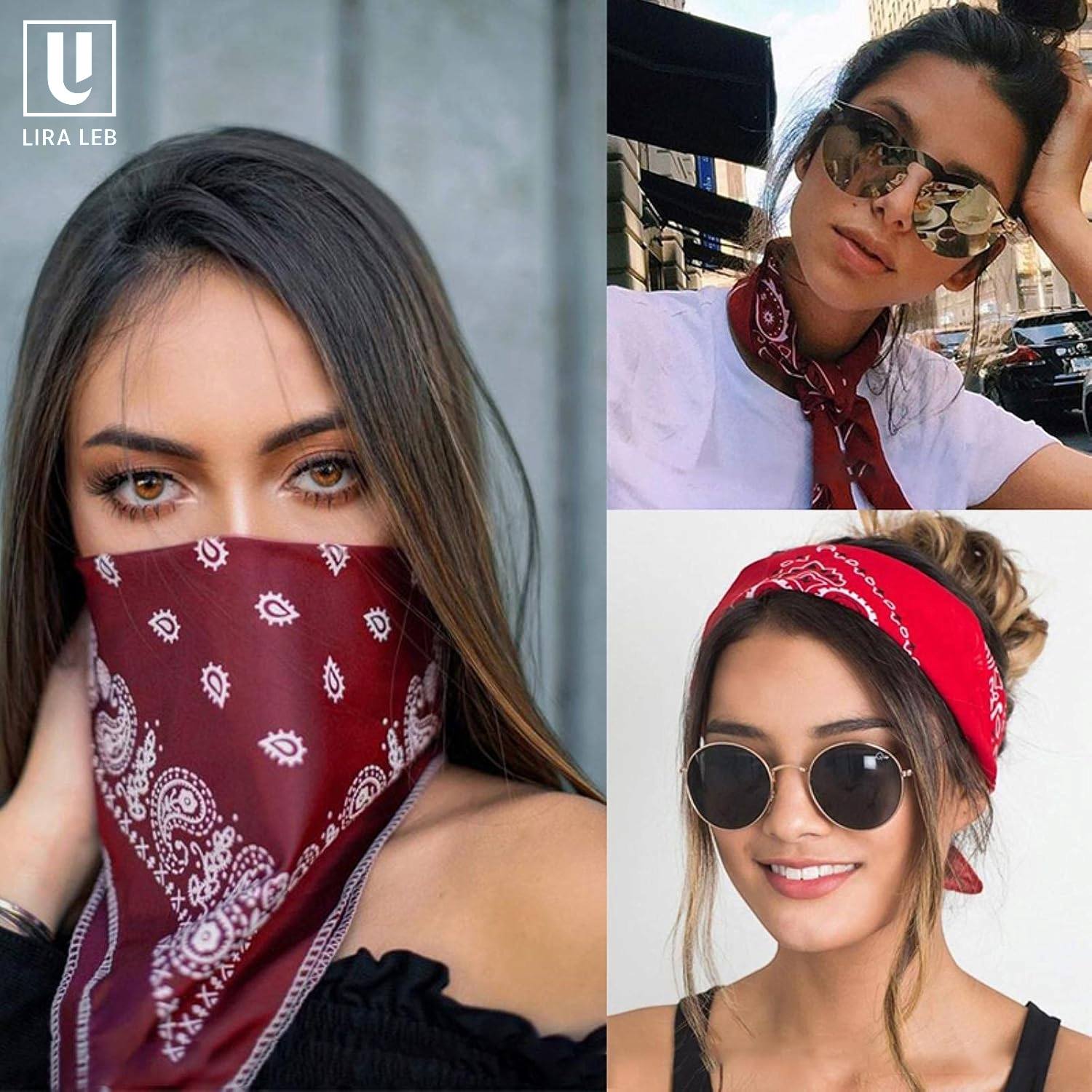 Women Hair Scarf Multi function Bandana