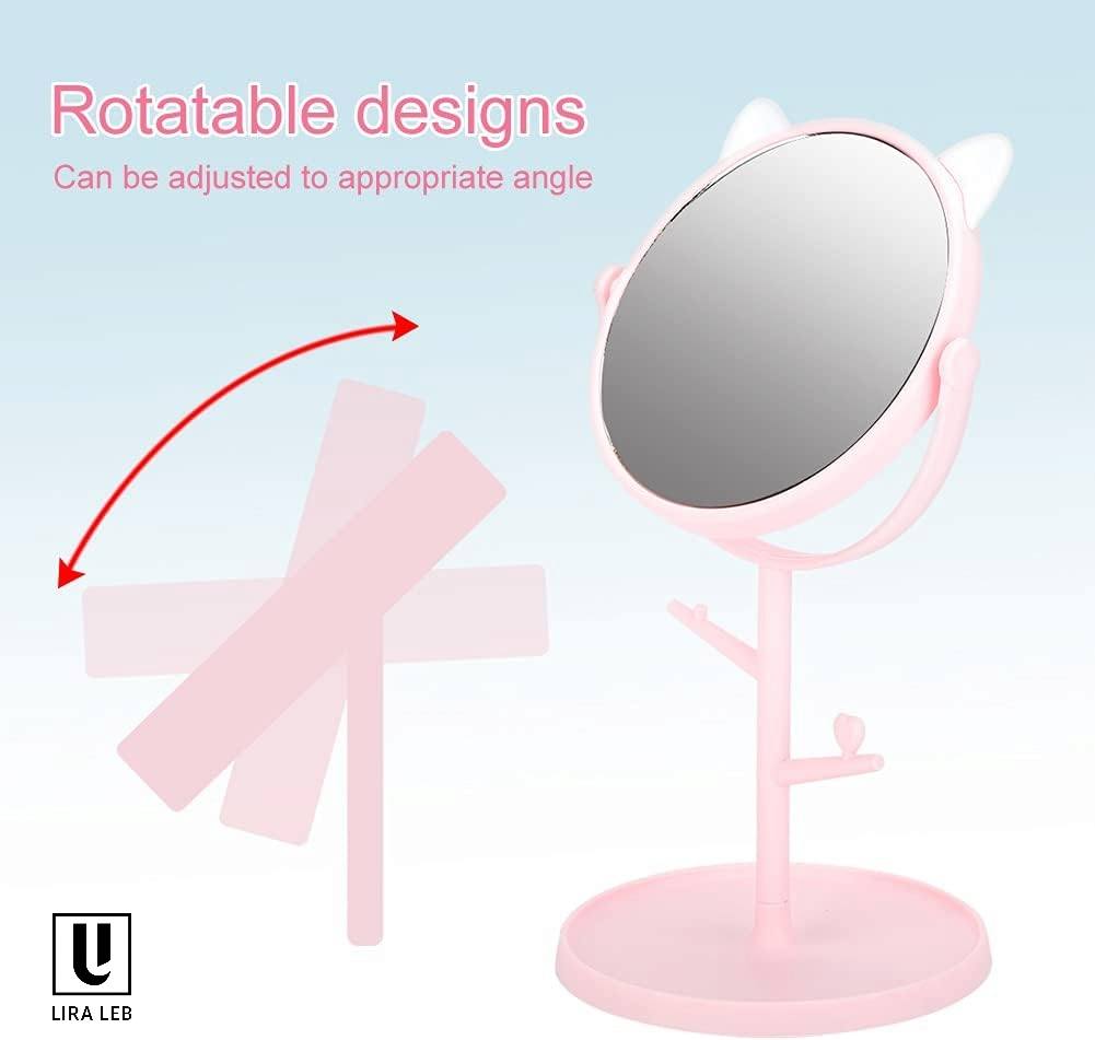 Makeup Mirror, Fashionable Cute Desktop Makeup Mirror