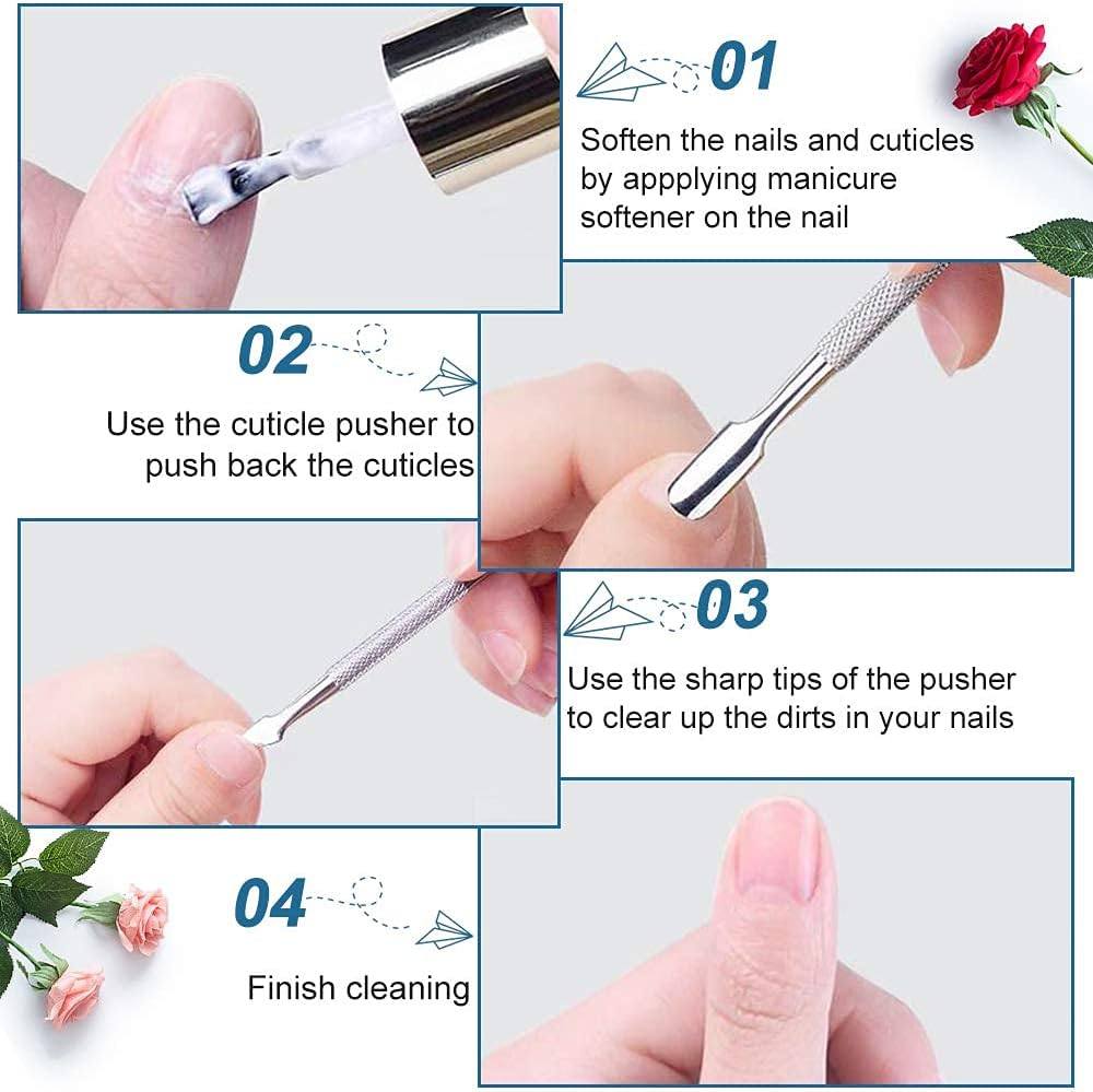 Cuticle nail pusher