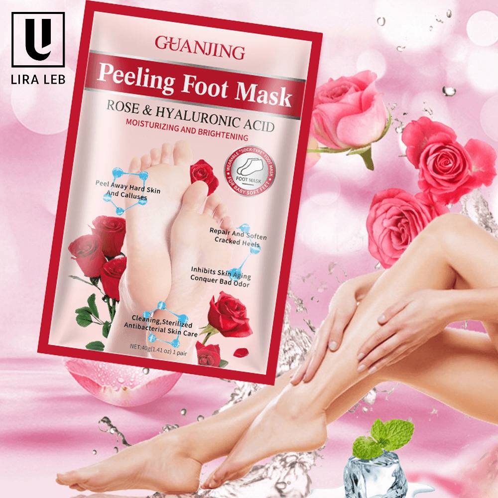 Guanjing Rose Nourishing Foot Peeling Mask 40g