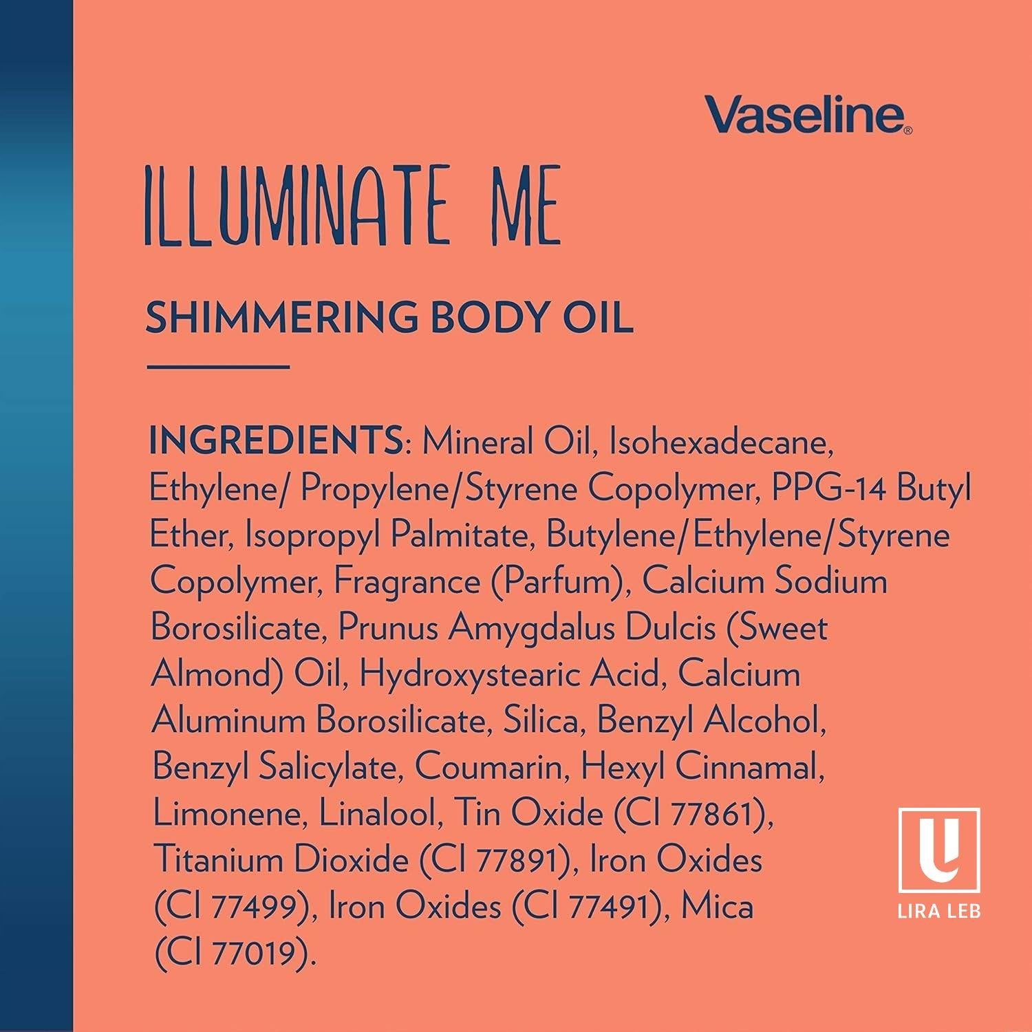 Vaseline Illuminate Me Shimmering Body Oil