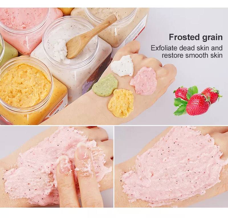 Scrub Natural Herbal Fruit Scrubs Exfoliator Cleansing Body Scrub