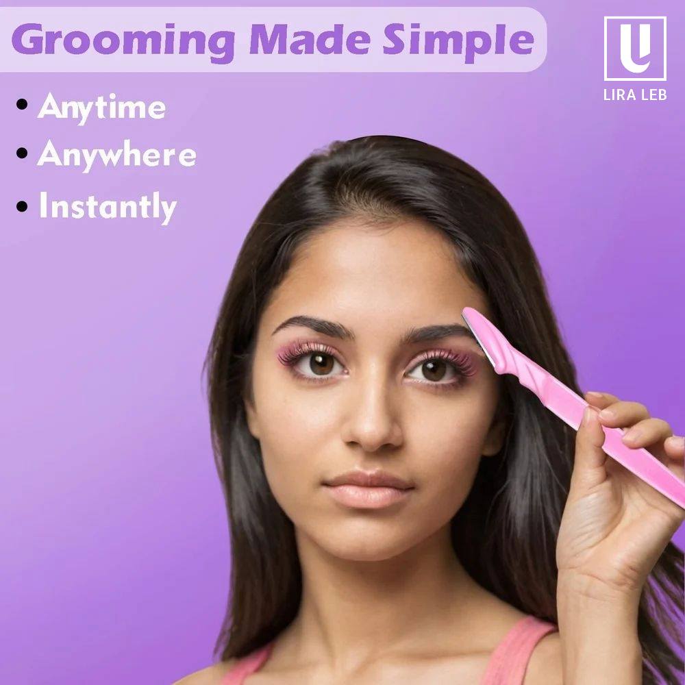 Eyebrow Trim Knife, Stainless Steel Eyebrow Razor Slip