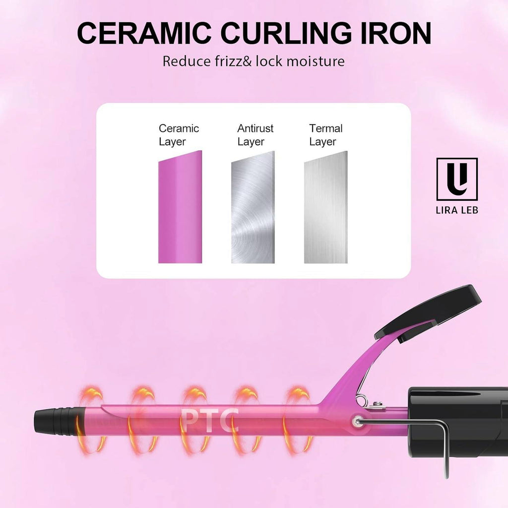 DAN Technology 1/2Inch Curling Iron 13mm Small Ceramic Curling Wand