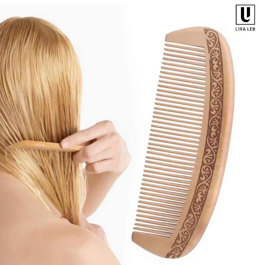 Natural Wood Bamboo Hair Comb Organic