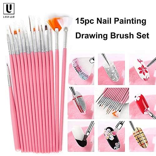 nail art brushes set of 15 Pcs