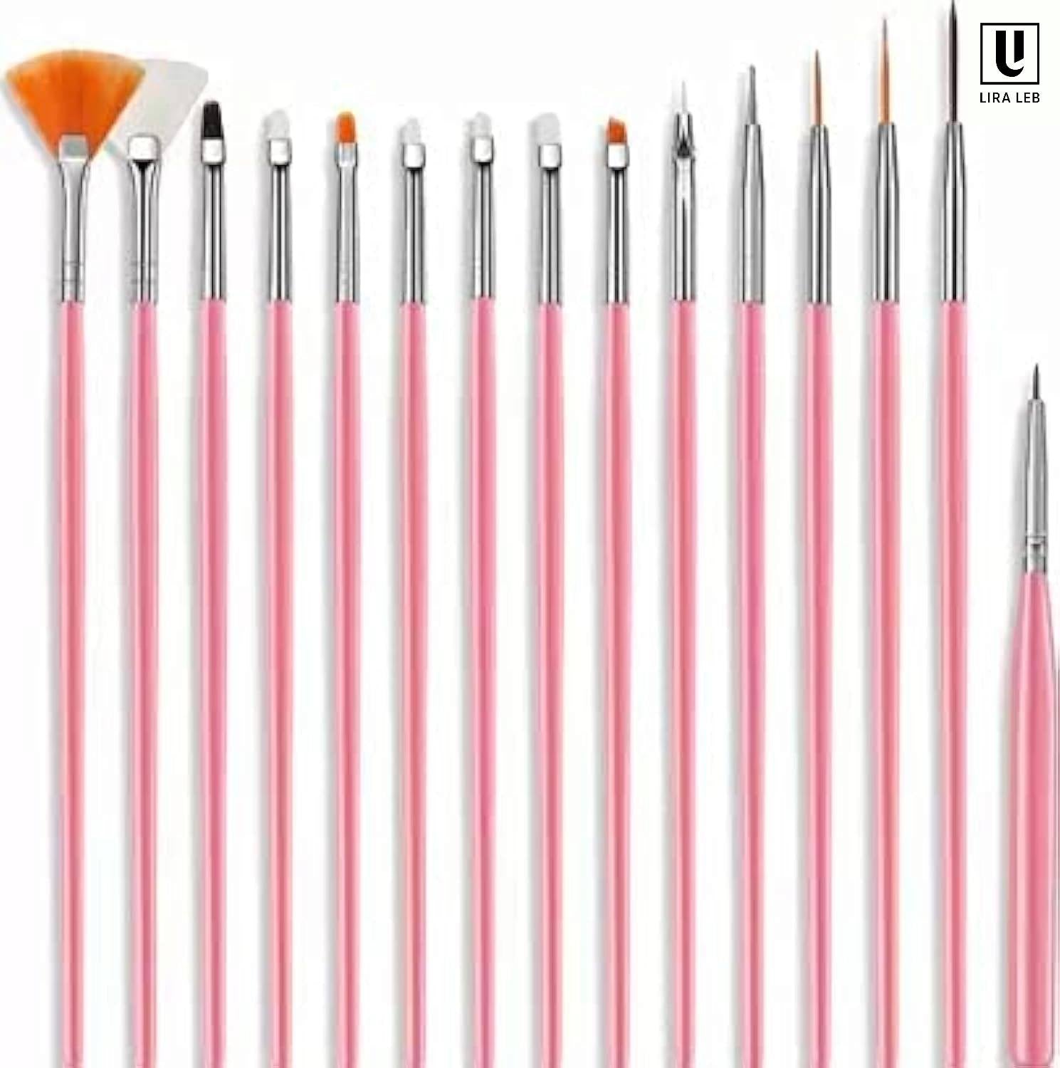 nail art brushes set of 15 Pcs