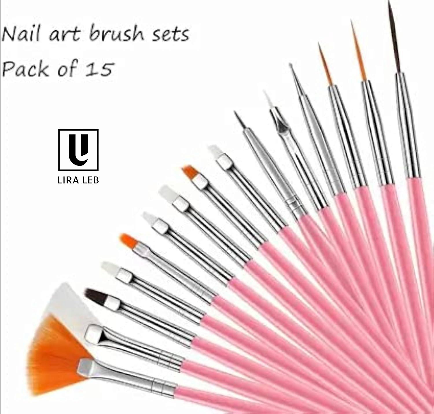 nail art brushes set of 15 Pcs