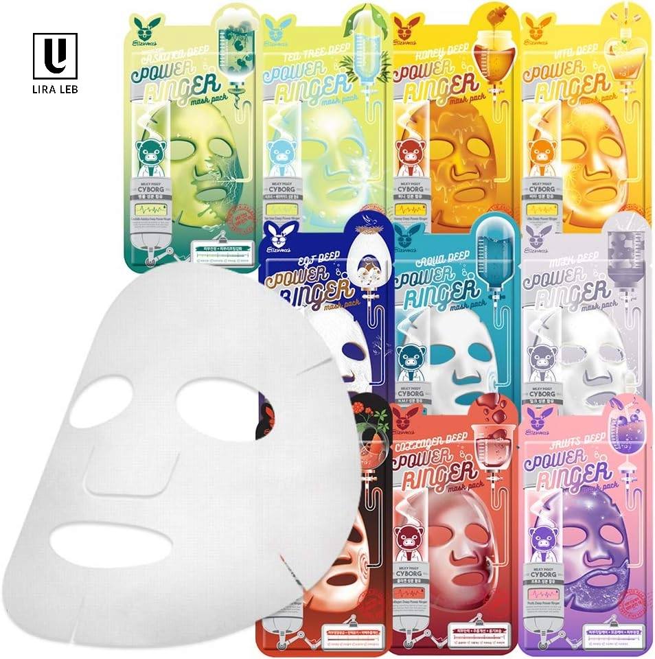 Elizavecca Deep Power Ringer Mask Packs, a Korean beauty sheet masks.