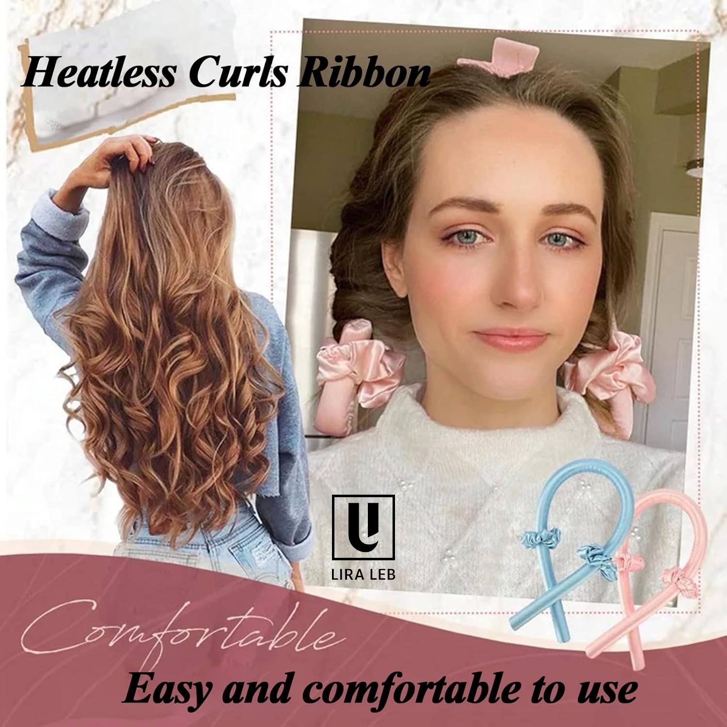 Heatless Curling Rod Headband,