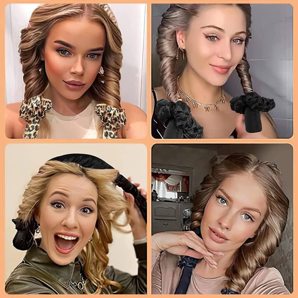 Heatless Curling Rod Headband,