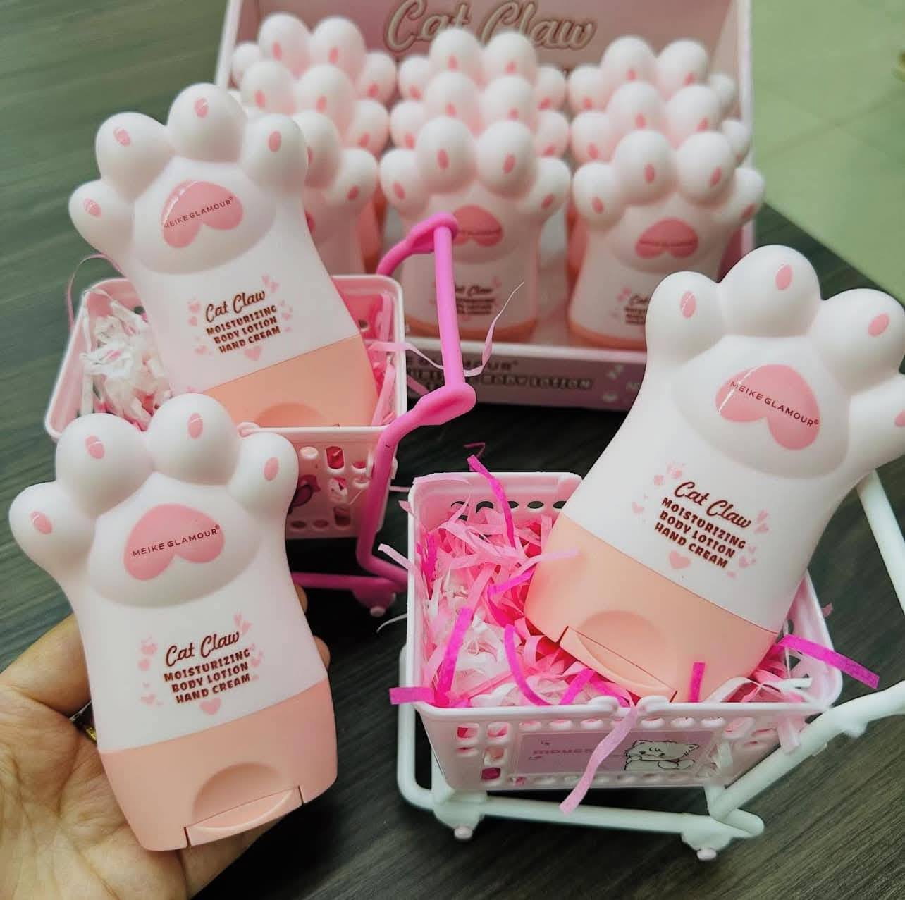 little bear MOISTURIZING HAND CREAM Body Lotion & MEIKE GLAMOUR Cat Claw MOISTURIZING BODY LOTION