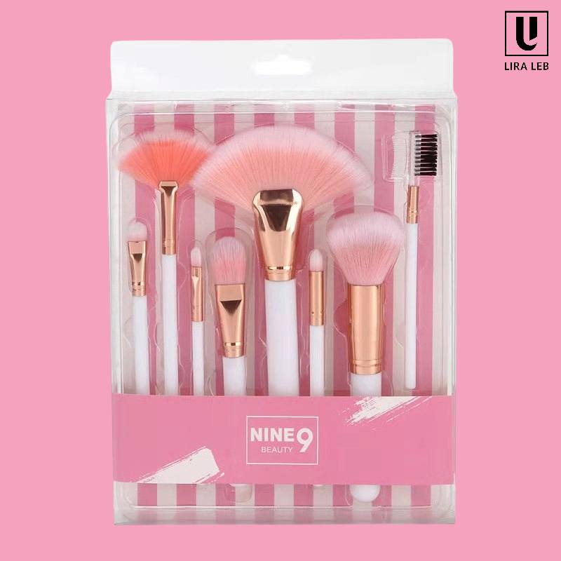 Nine 9 Beauty Complexion Makeup Brush Kit, 8 piece