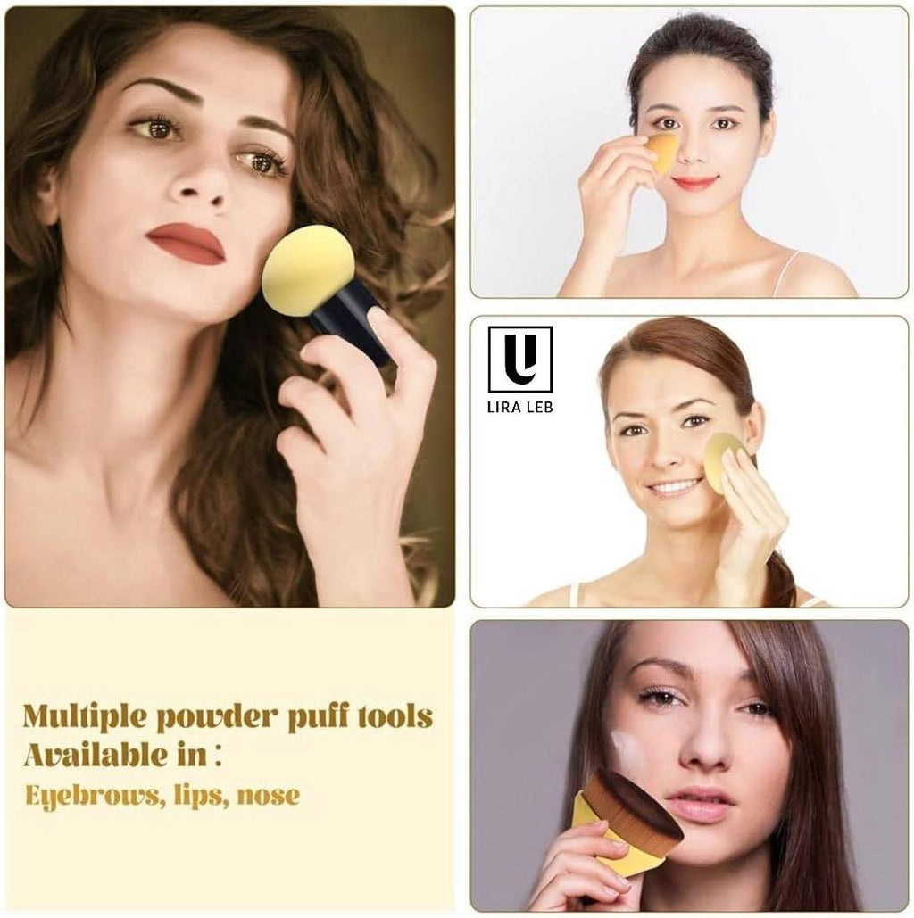 Makeup Application Set 4in1 Foundation Brush with 3 Makeup Sponges