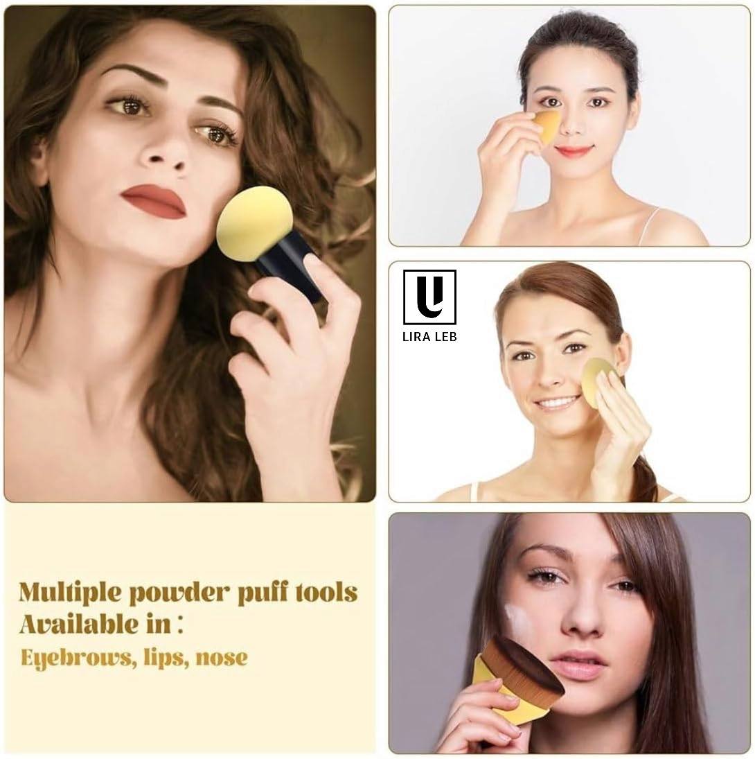 Makeup Application Set 4in1 Foundation Brush with 3 Makeup Sponges