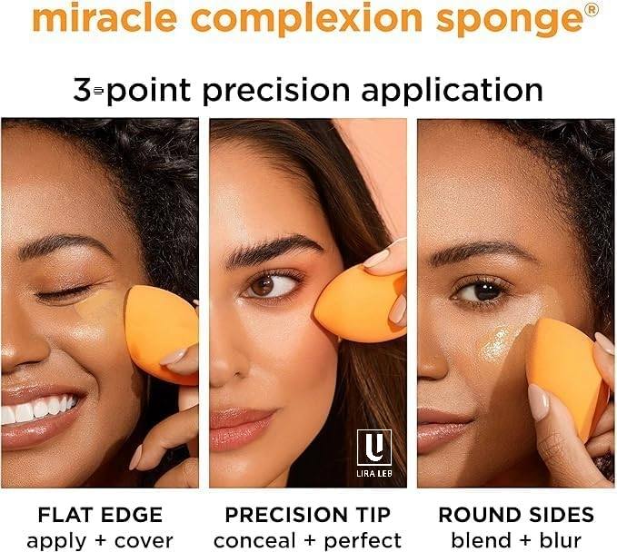 Makeup Application Set 4in1 Foundation Brush with 3 Makeup Sponges