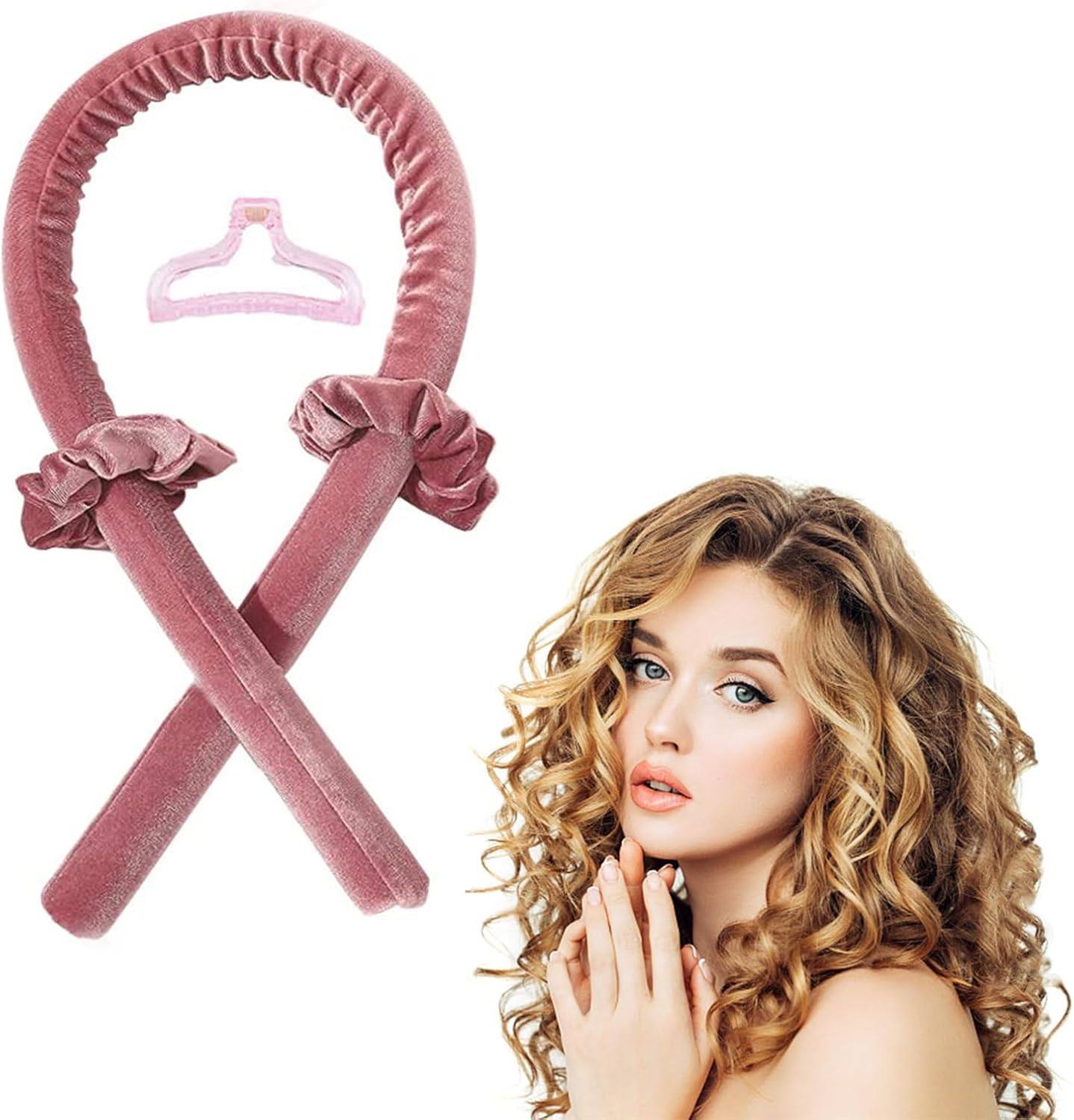 Heatless Curling Rod Headband,