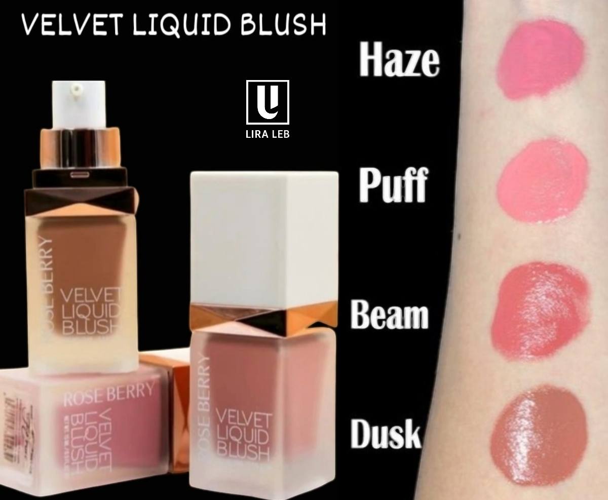 ROSE BERRY Velvet Liquid Blush Soft Bab Finish Gel Water Based