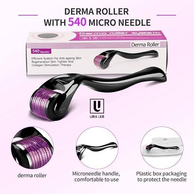 Derma Roller for Hair Growth and Anti Aging Skin Regeneration