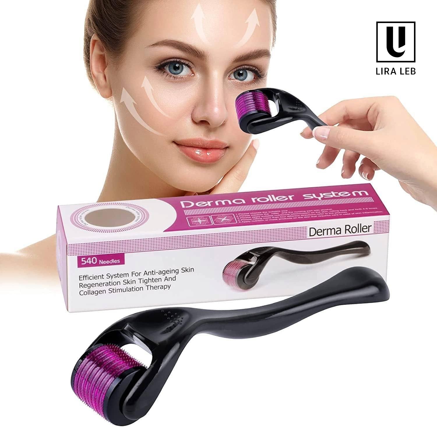 Derma Roller for Hair Growth and Anti Aging Skin Regeneration