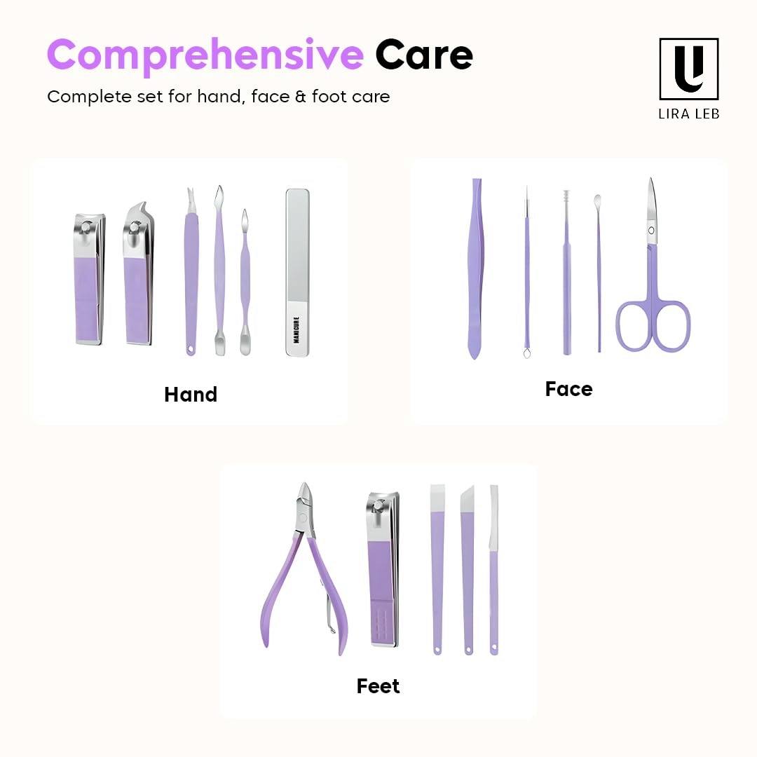 Manicure Set Nail Clipper Kit  Facial Care, Hand Care, Foot Care